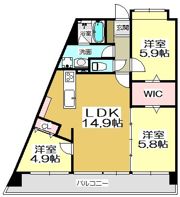 ニューガイア四季彩の丘C棟の間取り画像