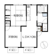 神賀グリーンハイツ 6号棟の間取り画像