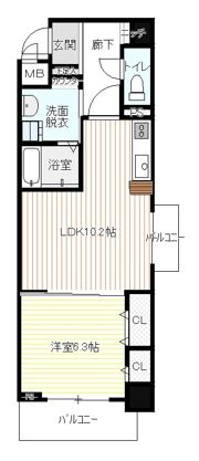 ラトレ白鳥の間取り画像