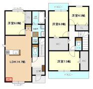 弥勒寺東2－19KODATEXⅥ－Cの間取り画像