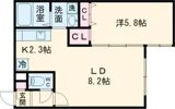 PRIOR恵庭Ⅱ(プリオール)の間取り画像
