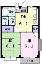 エルディム元揮Bの間取り画像