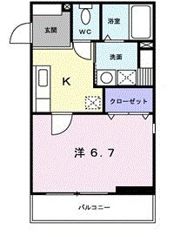 ニューフォーユータナキの間取り画像