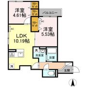 エクセリア中村北の間取り画像