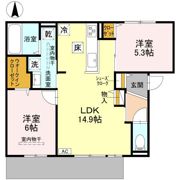 D-residence下田部Aの間取り画像
