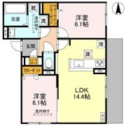D-residence下田部Aの間取り画像
