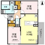D-residence下田部Aの間取り画像