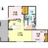 D-residence下田部Bの間取り画像