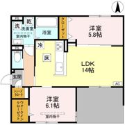 D-residence下田部Bの間取り画像