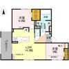 D-residence下田部Bの間取り画像