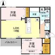 D-residence下田部Bの間取り画像