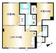 メゾンドゥカイA棟の間取り画像