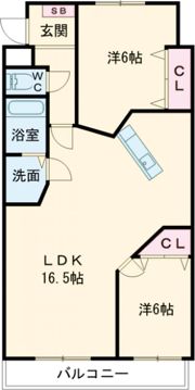 シャルマンIIの間取り画像