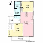 カトレア B棟の間取り画像