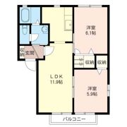 グランドゥールBの間取り画像