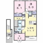 ヒカルサ伊勢崎Ⅰの間取り画像