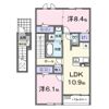 アベニール三木Bの間取り画像