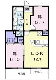 グリーンピースの間取り画像