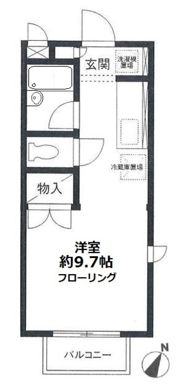 フローラ岸谷の間取り画像