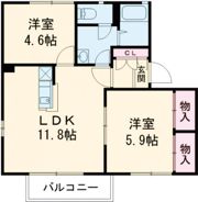 シャトル藤 Aの間取り画像