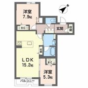 グランドール富田の間取り画像