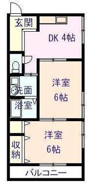 エスペレ小楠の間取り画像