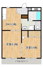 ライフサポートマンション彩里の間取り画像
