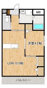ライフサポートマンション彩里の間取り画像