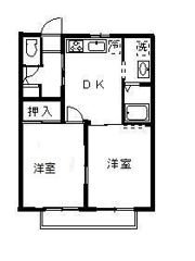 ベルビ上柴 B棟の間取り画像