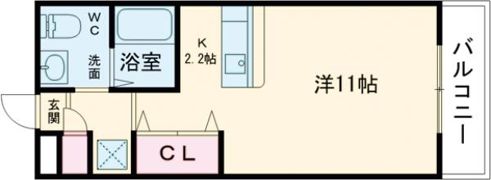 シャンテー御殿山2番館の間取り画像