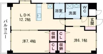 カリブの間取り画像