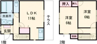 アグレアブル三川の間取り画像