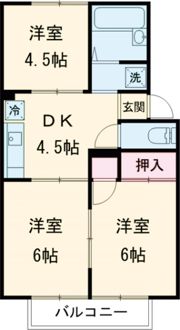 プレジール垂見の間取り画像