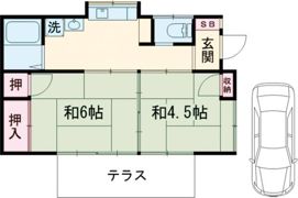 岡野貸家5号棟の間取り画像