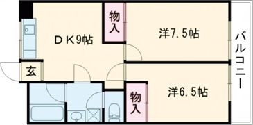 生駒レックスマンションの間取り画像
