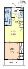 フジパレス和泉中央Ⅱ番館の間取り画像