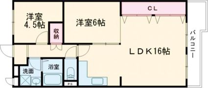 新大宮ハイタウンF棟の間取り画像