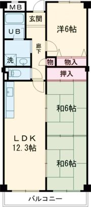 ローレルハイツ花園の間取り画像
