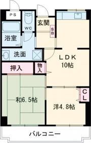 エルファミーレ富田林の間取り画像