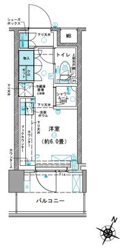 コムレジ赤羽 学生棟の間取り画像