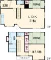 由宇町中央2丁目貸家の間取り画像