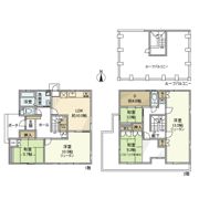 自由が丘戸建の間取り画像