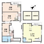 南区大谷場戸建ての間取り画像