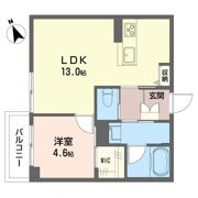 ジ ワン 今泉の間取り画像