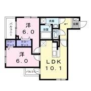 アリーサコート セントの間取り画像