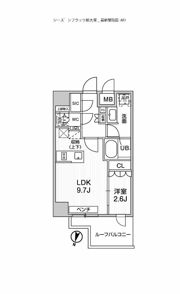 シーズンフラッツ新大塚の間取り画像
