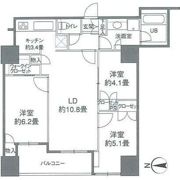 カスタリアタワー品川シーサイドの間取り画像