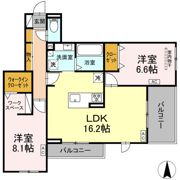 アーブル 西岩田の間取り画像