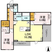アーブル 西岩田の間取り画像