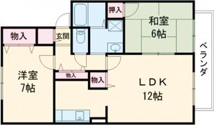 ロイヤルガーデン津田A棟の間取り画像